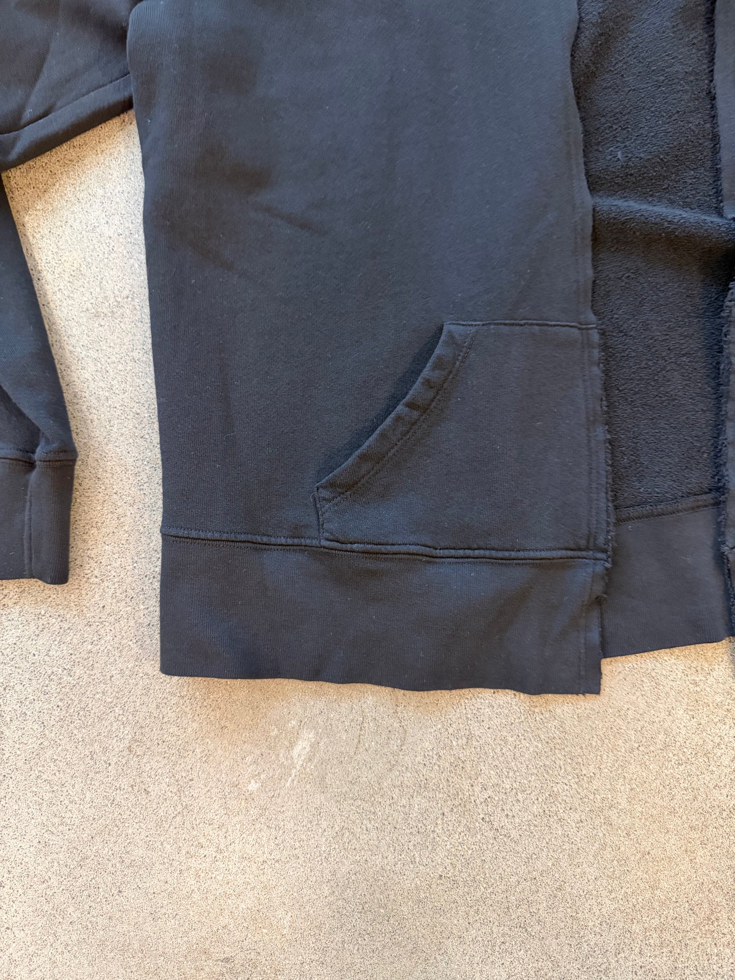 Revel - French Terry Open Hoodie in black or white