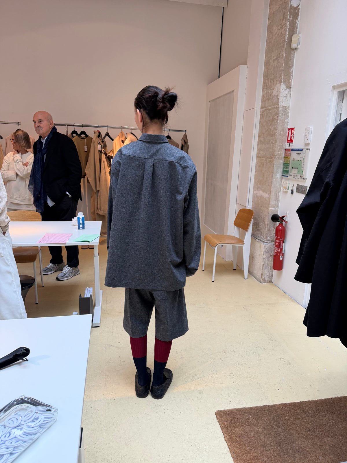 Sofie D'Hoore - Barit Work Shirt in Grey Wool