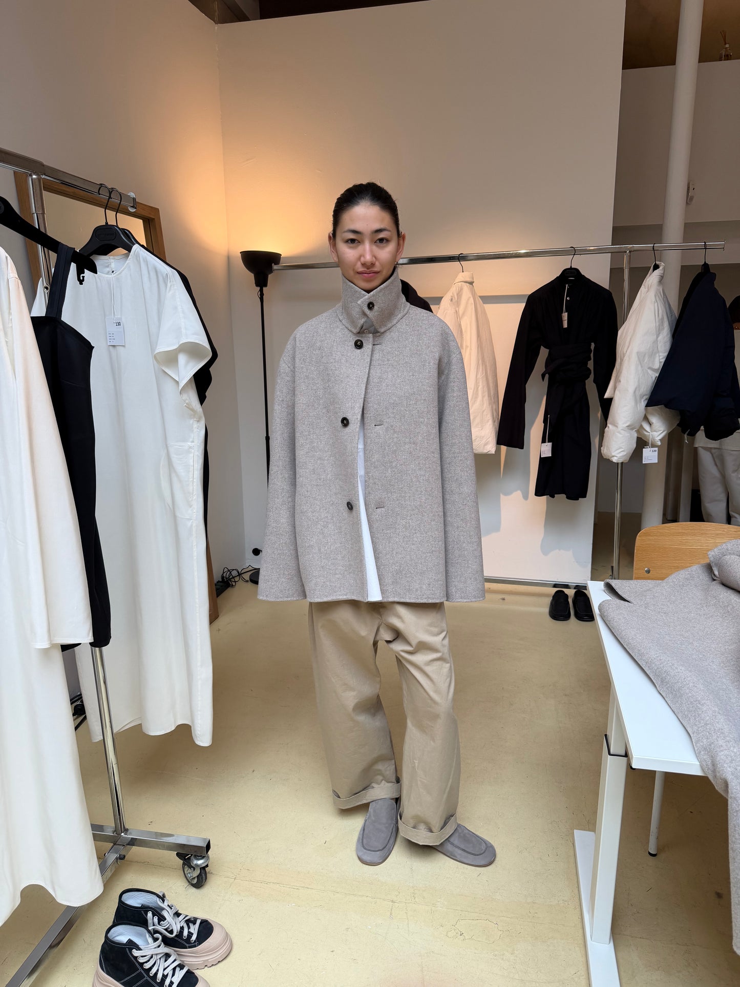 Sofie D'Hoore  Cousin - Felted Wool Boxy Jacket