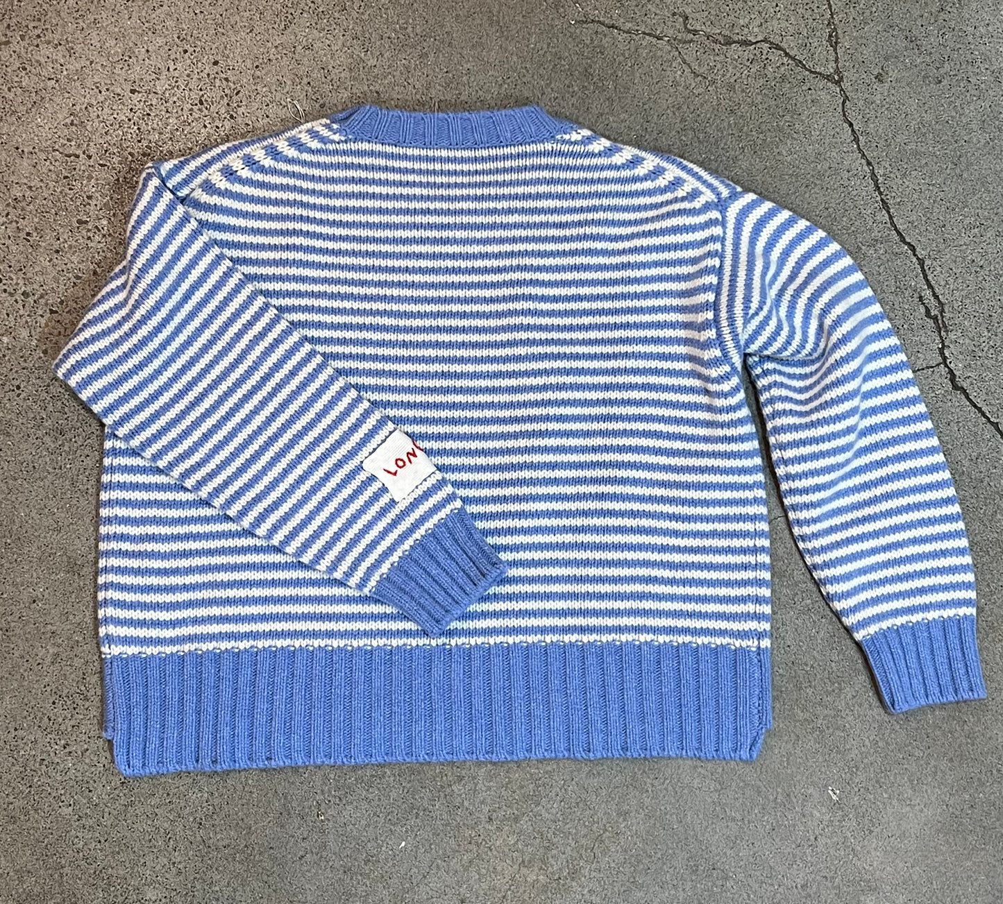 Longo - Cropped Sky Pullover(Large)