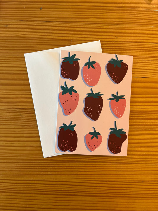 Evil Twin Designs - Chocolate Strawberry Card