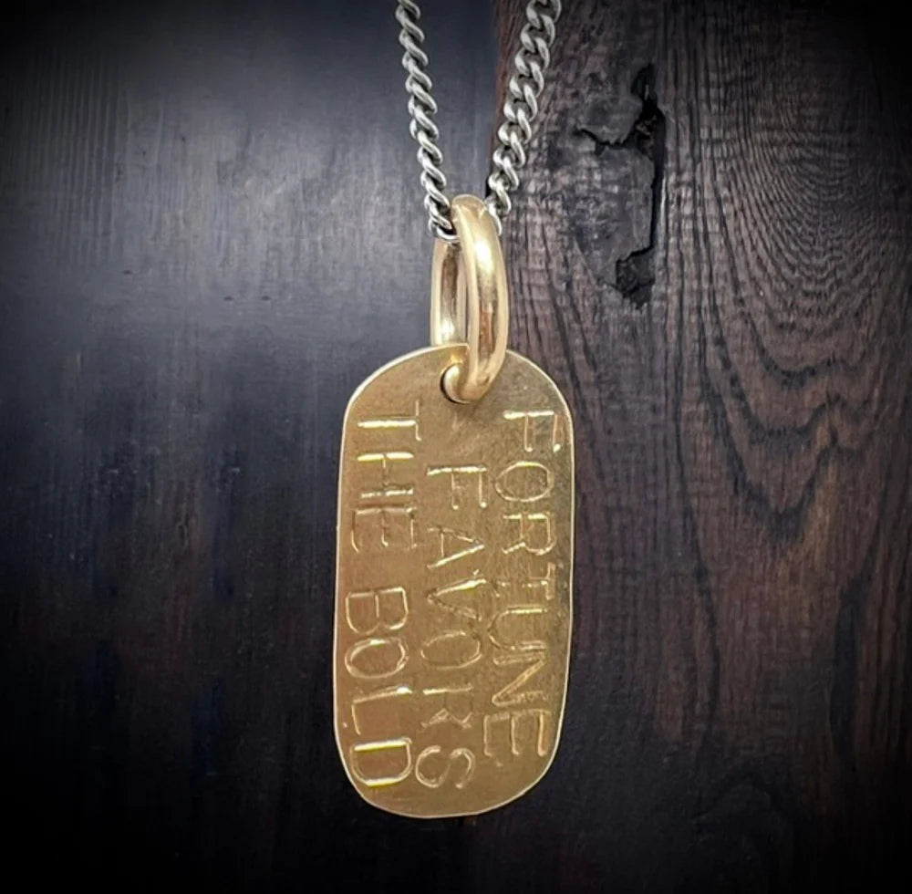 Shannon Koszyk - Bronze Fortuna Dog Tag Pendant