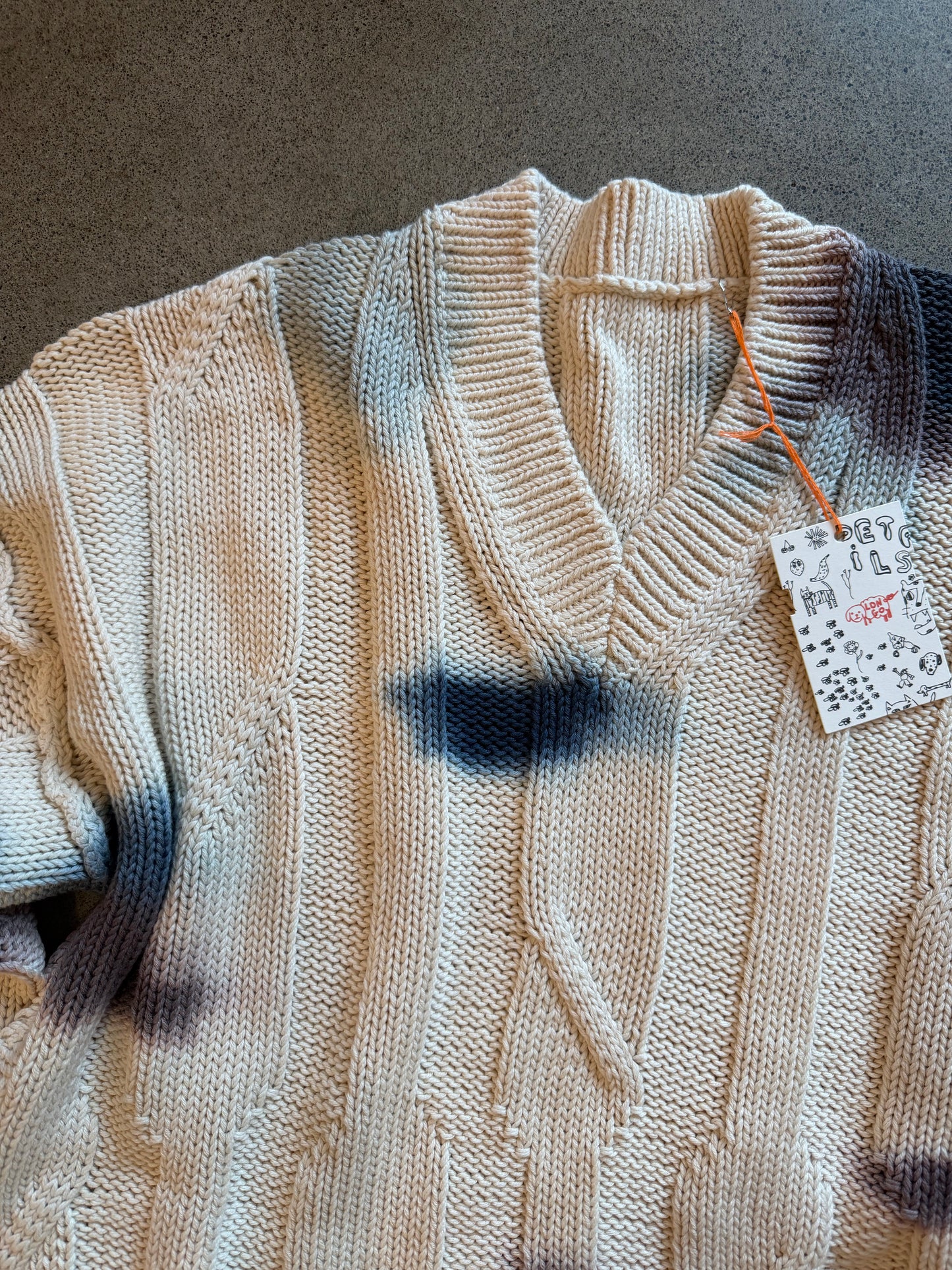 Longo - Cotton Splat Vneck