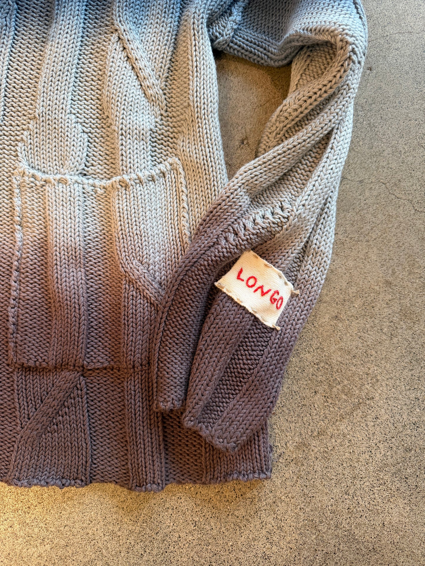 Longo - Ombrè Cotton Cardigan - Unisex