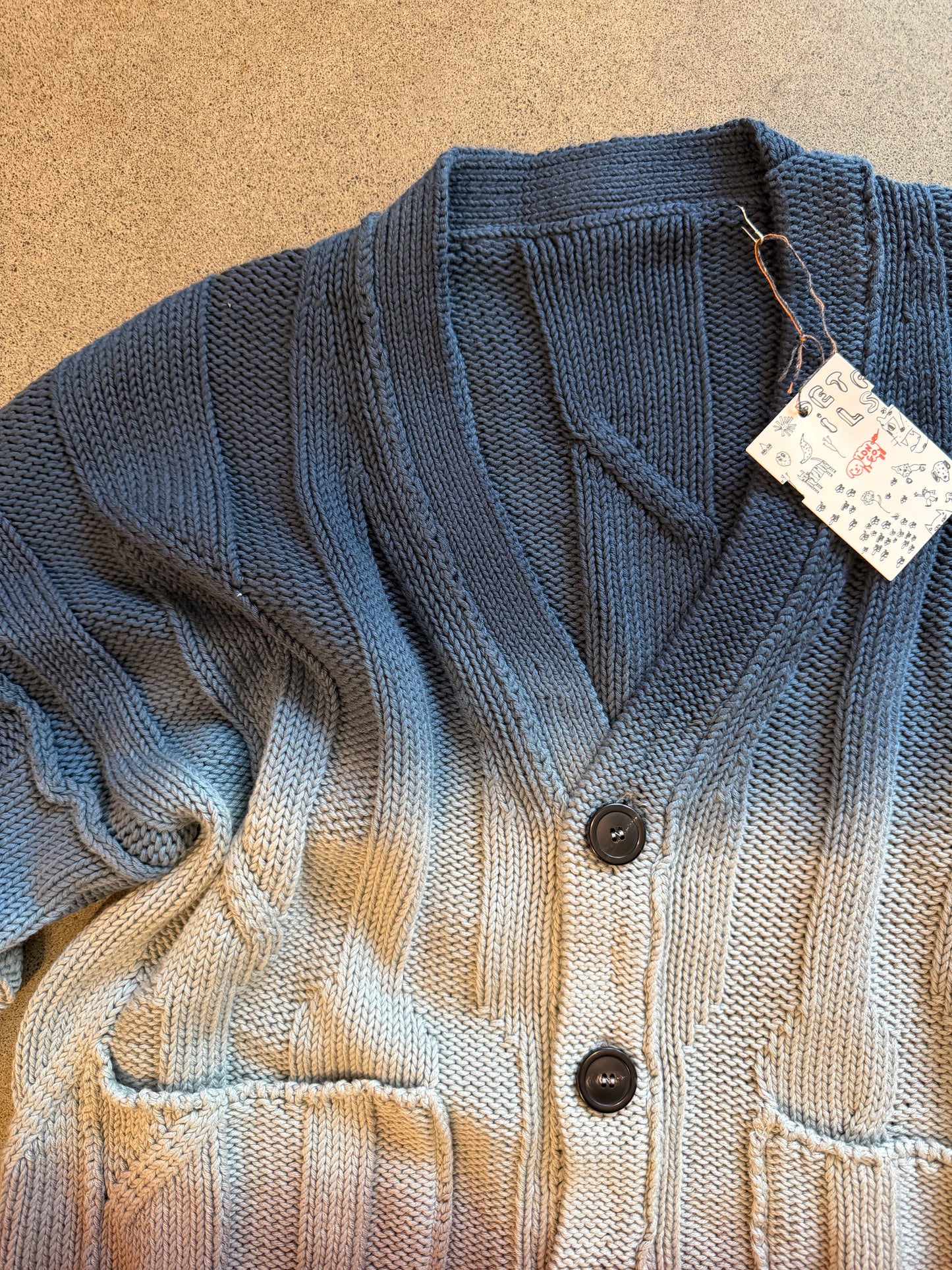 Longo - Ombrè Cotton Cardigan - Unisex