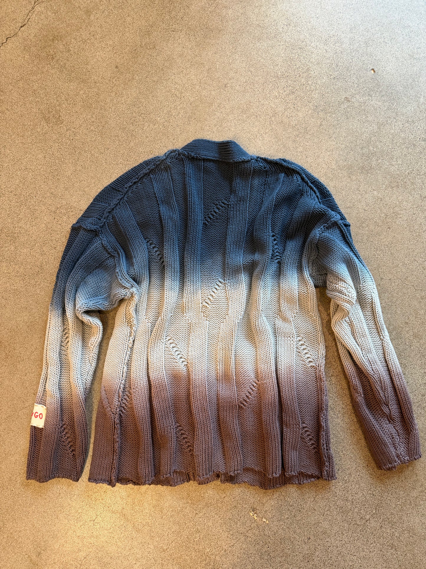 Longo - Ombrè Cotton Cardigan - Unisex