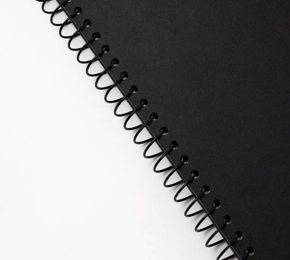 Blackwing -  Black Spiral  Notebook (Dot Grid or Blank)