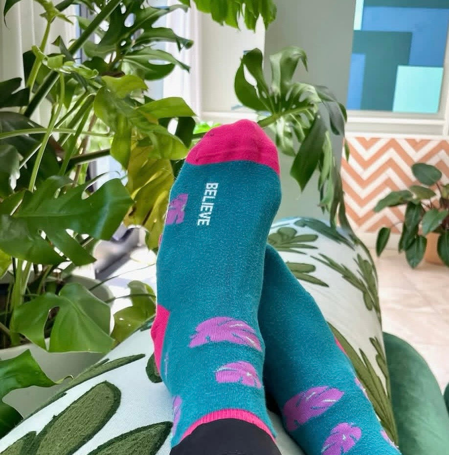 Pōsie Turner - Believe Crew Socks