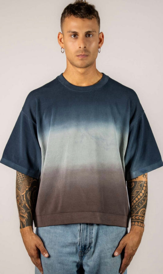 Longo Thick Knit Tee Ombré
