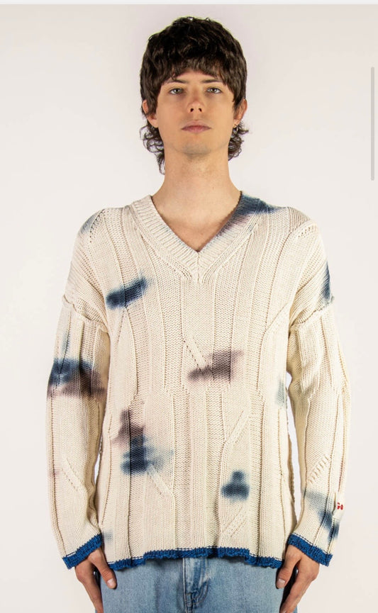 Longo - Cotton Splat Vneck