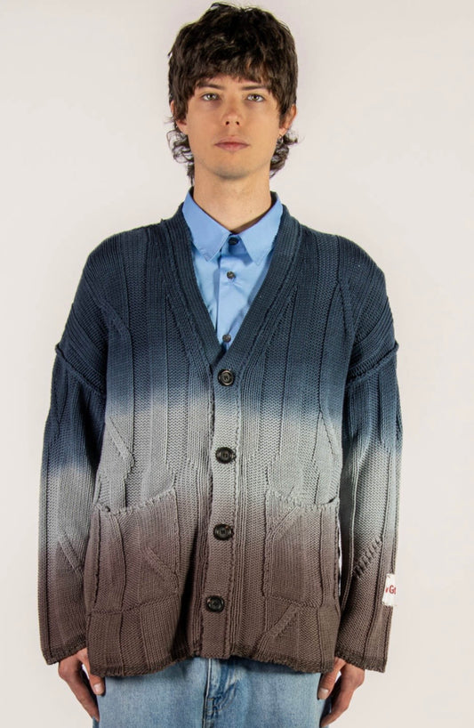 Longo - Ombrè Cotton Cardigan - Unisex
