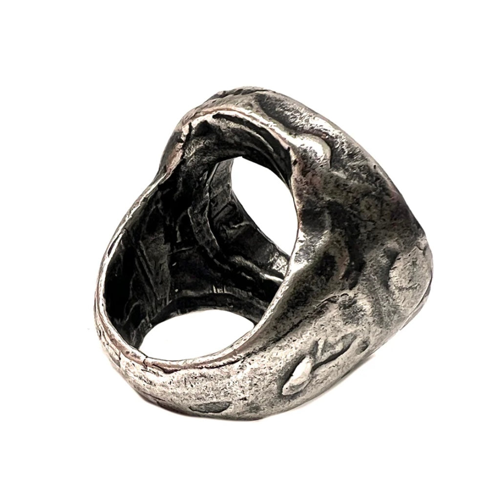 Infini /oxidized Sterling Silver Ring