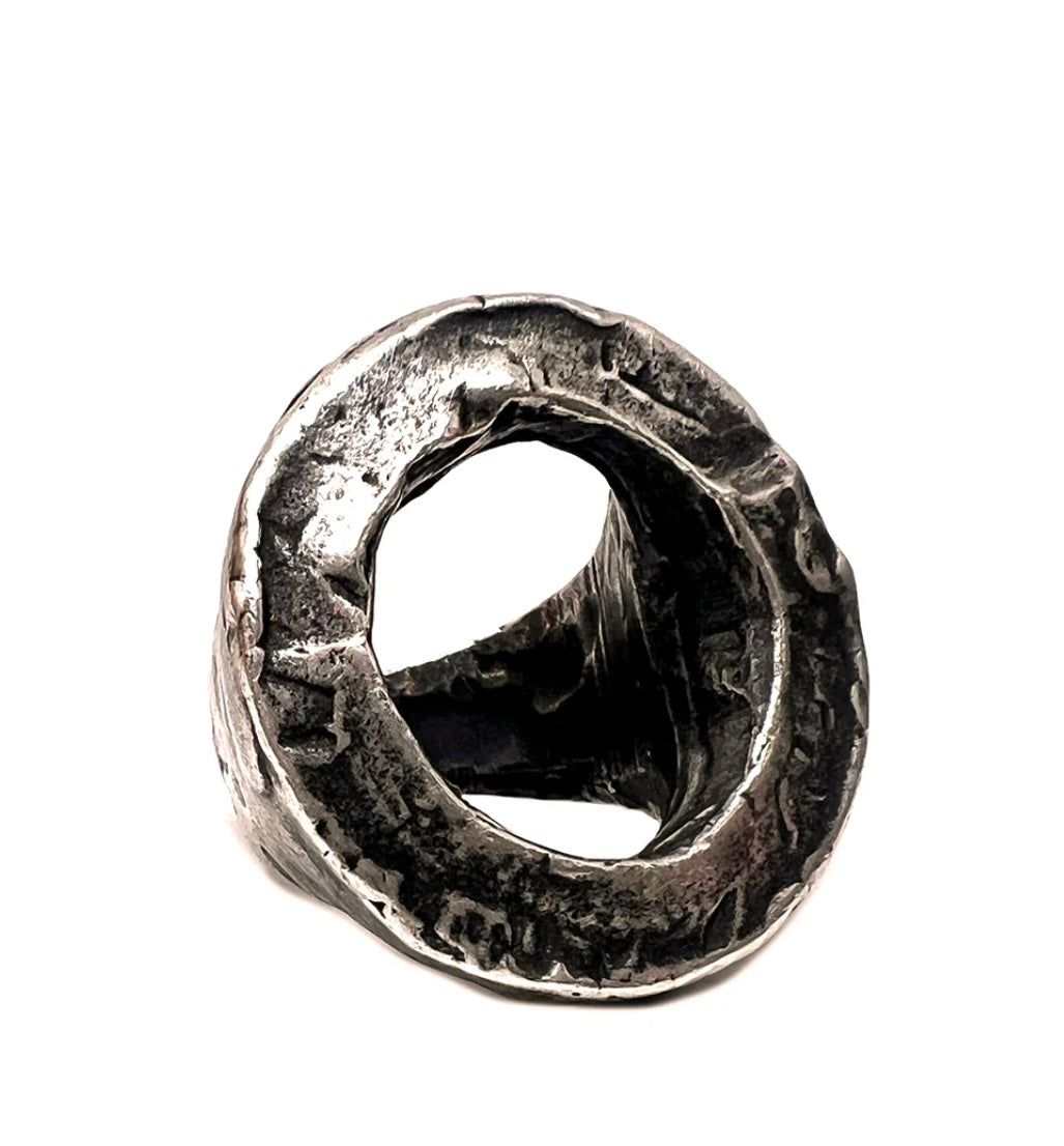 Infini /oxidized Sterling Silver Ring