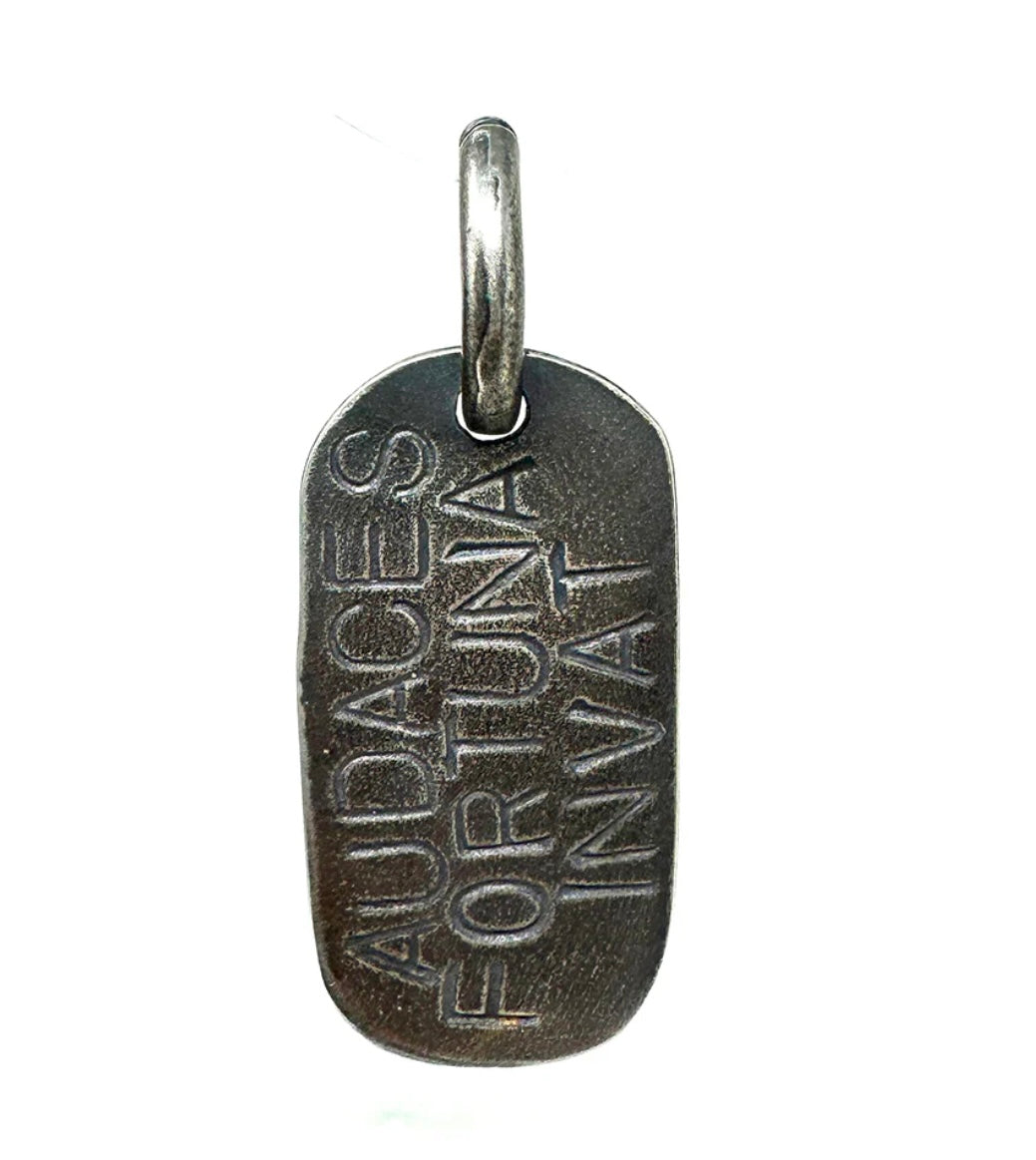 Shannon Koszyk - Sterling Silver Fortune Dog Tag Pendant