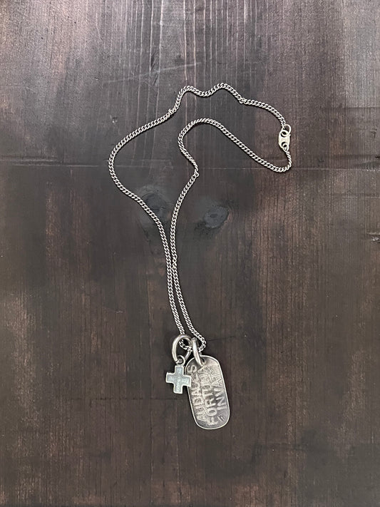 Shannon Koszyk - Sterling Silver Fortune Dog Tag Pendant