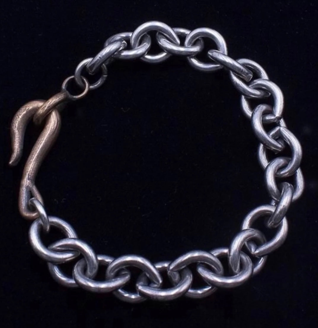 Shannon Koszyk - Sterling Silver and Bronze Chain Bracelet