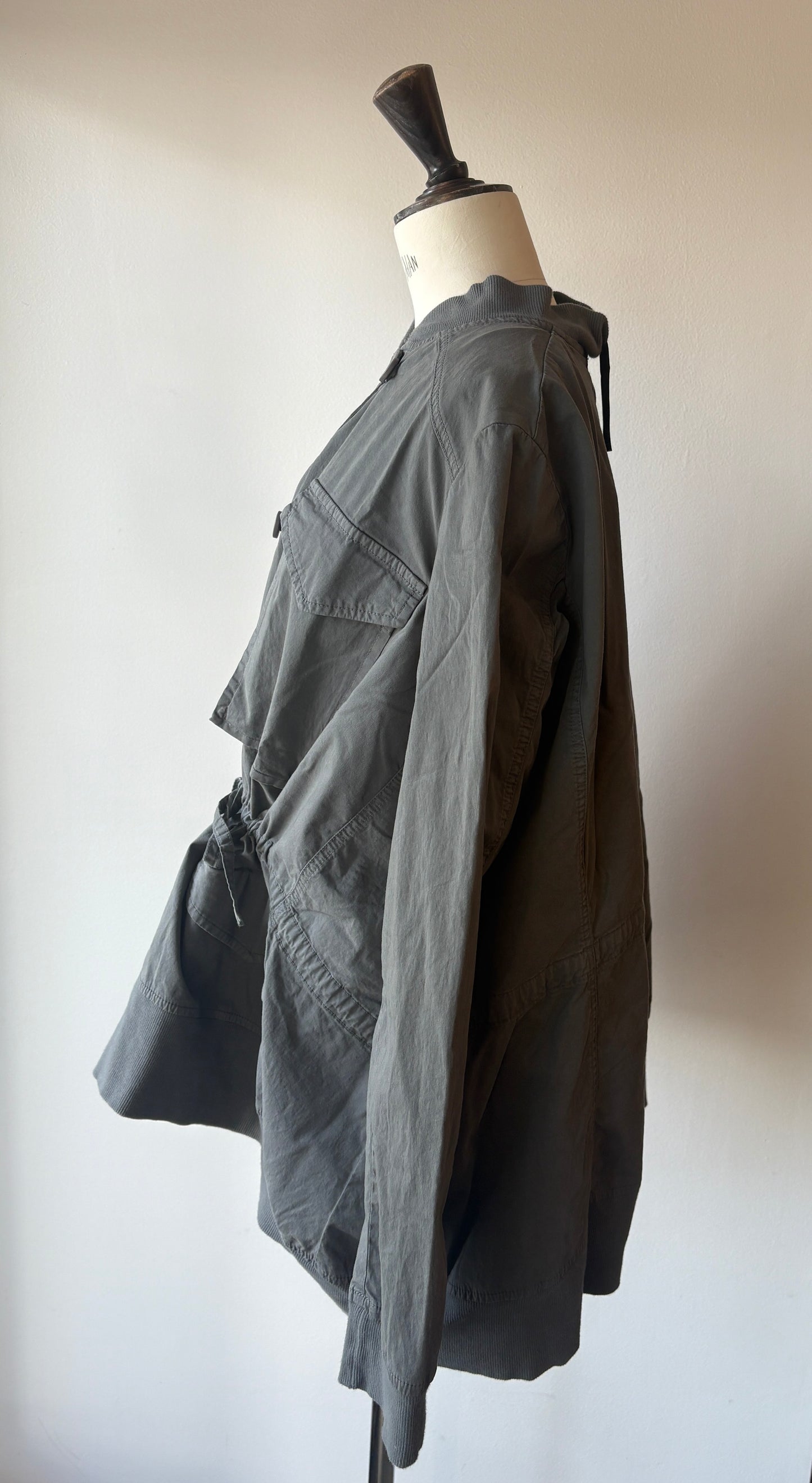 Rundholz Black Label - Oversized Utility Coat in Grey