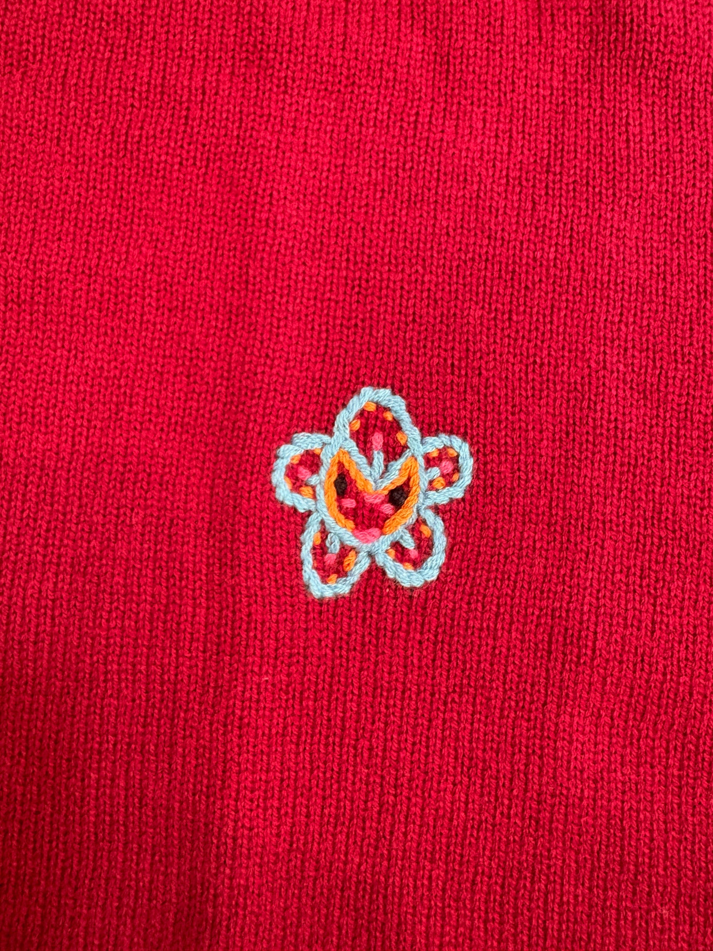 Happy Sheep - Ruby Floral Embroidery Pullover