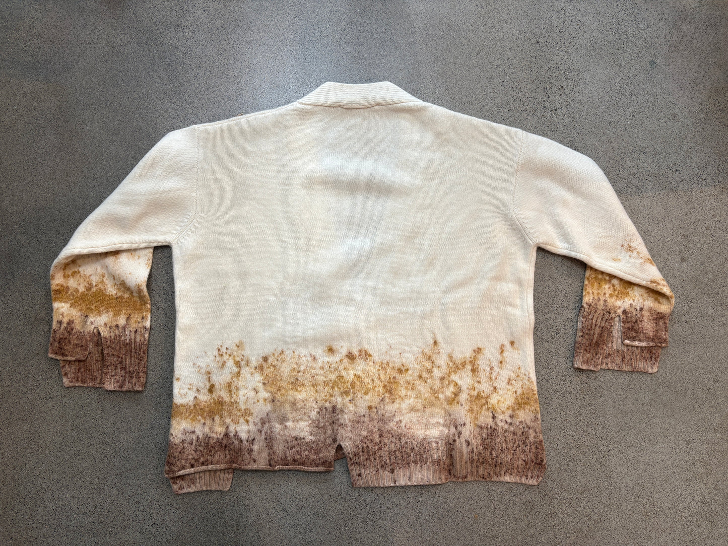 Pintorie - Coffee & Cream Button Cardigan