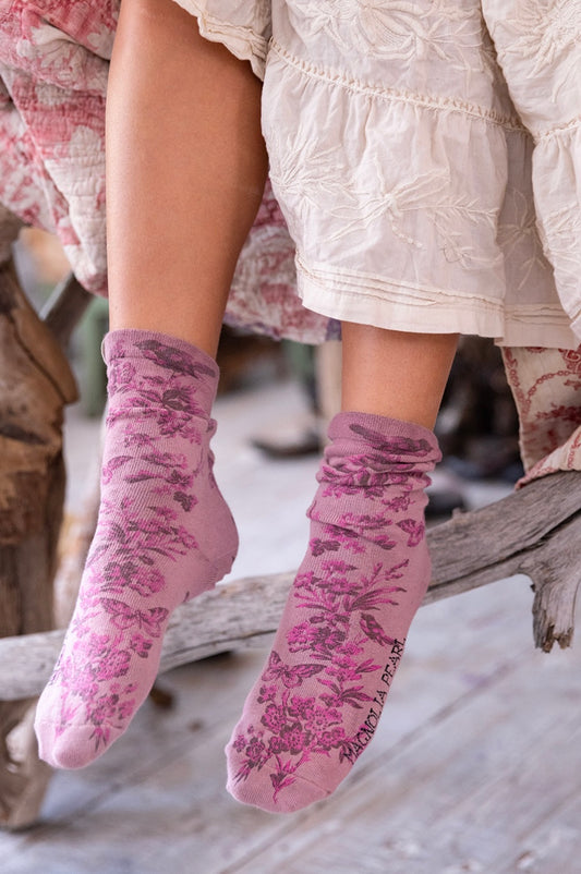 Magnolia Pearl- Vol Du Jardin Socks