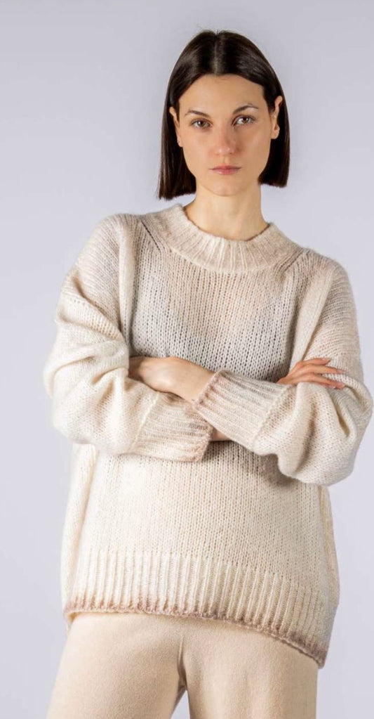 Longo - Billionaire Ombré Ivory/Taupe