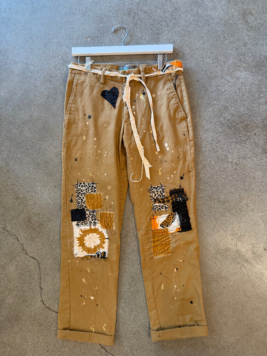 Origami Crane - Caramel Chinos