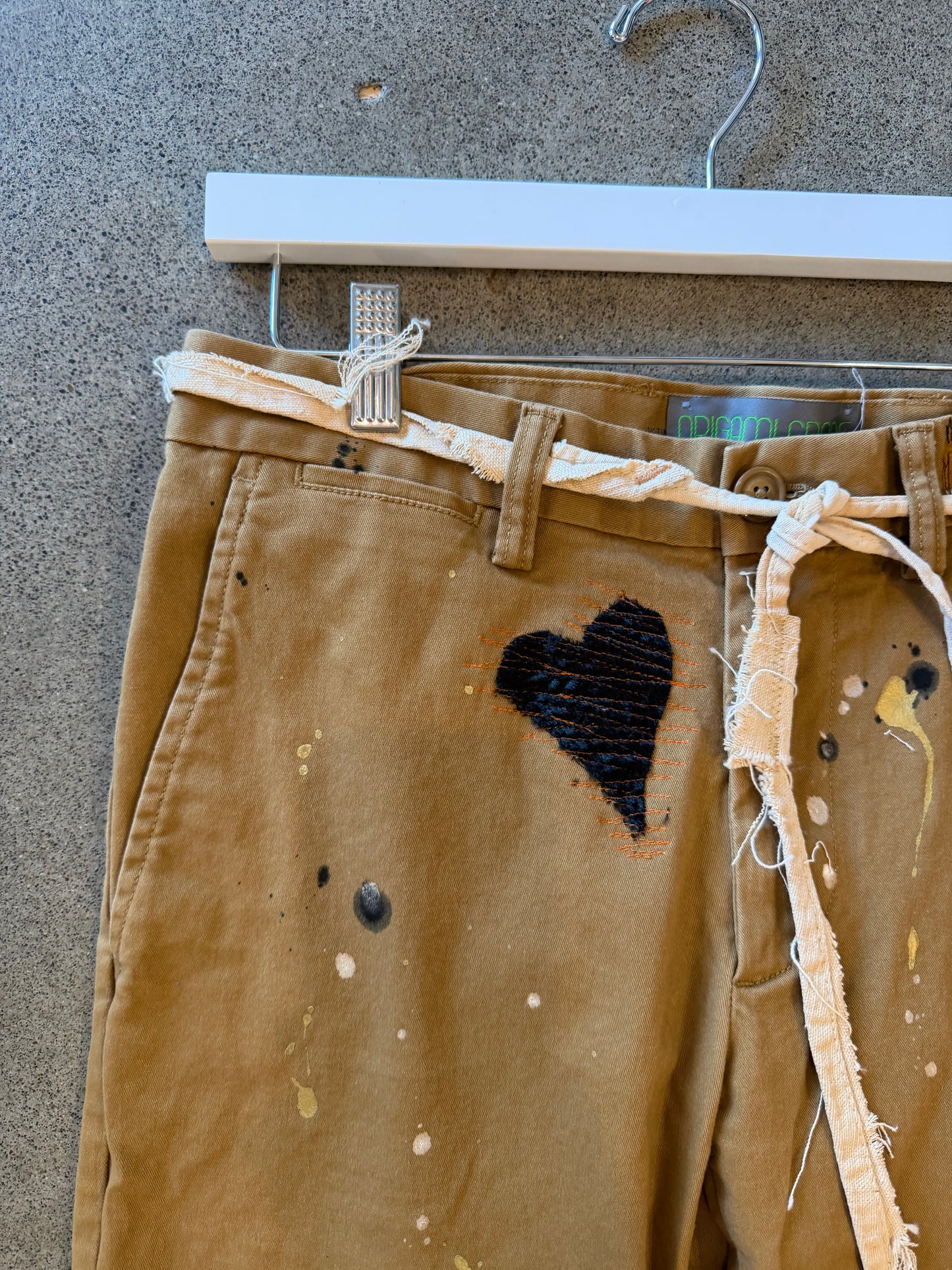 Origami Crane - Caramel Chinos