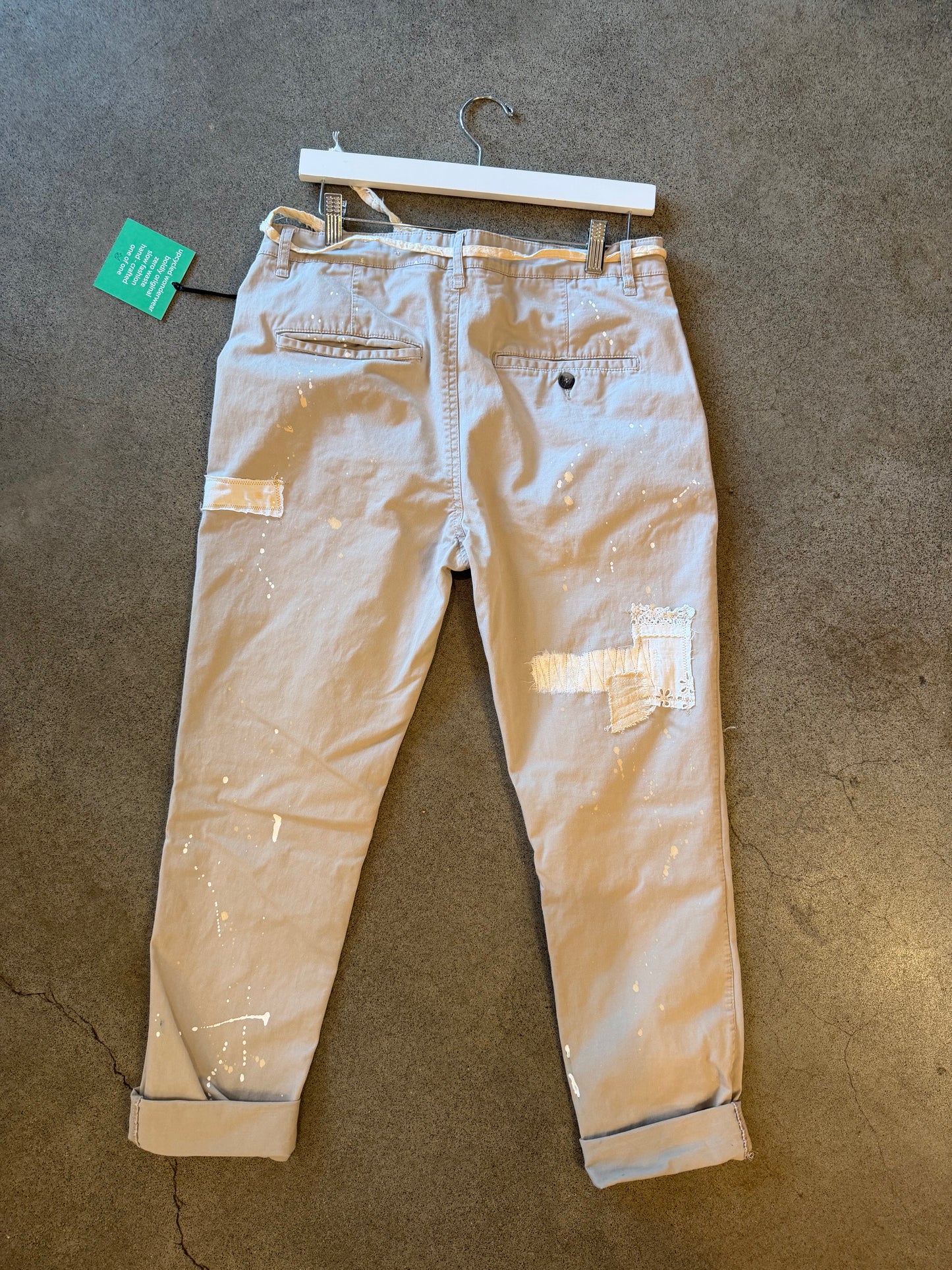 Origami Crane - Greige Chinos