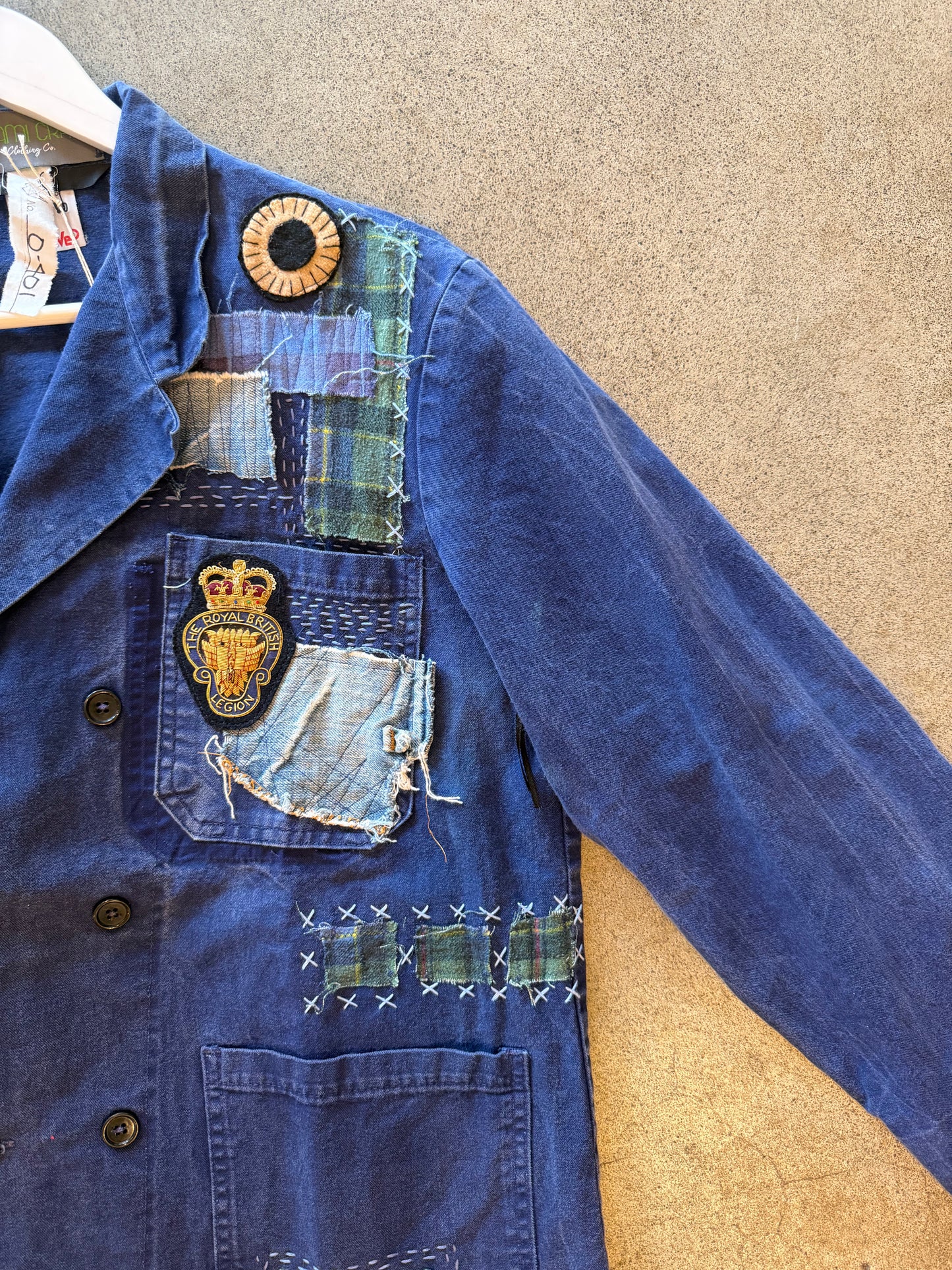 Origami Crane - Euro Workwear Jacket with Patches