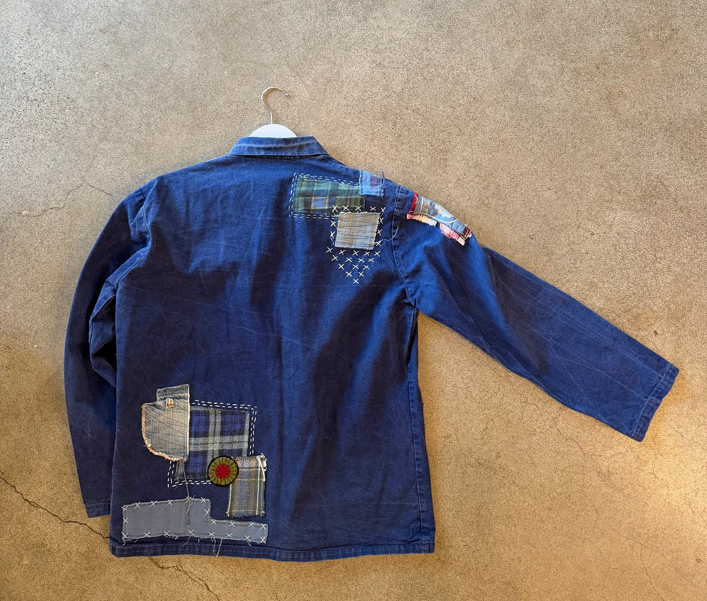Origami Crane - Euro Workwear Jacket with Patches