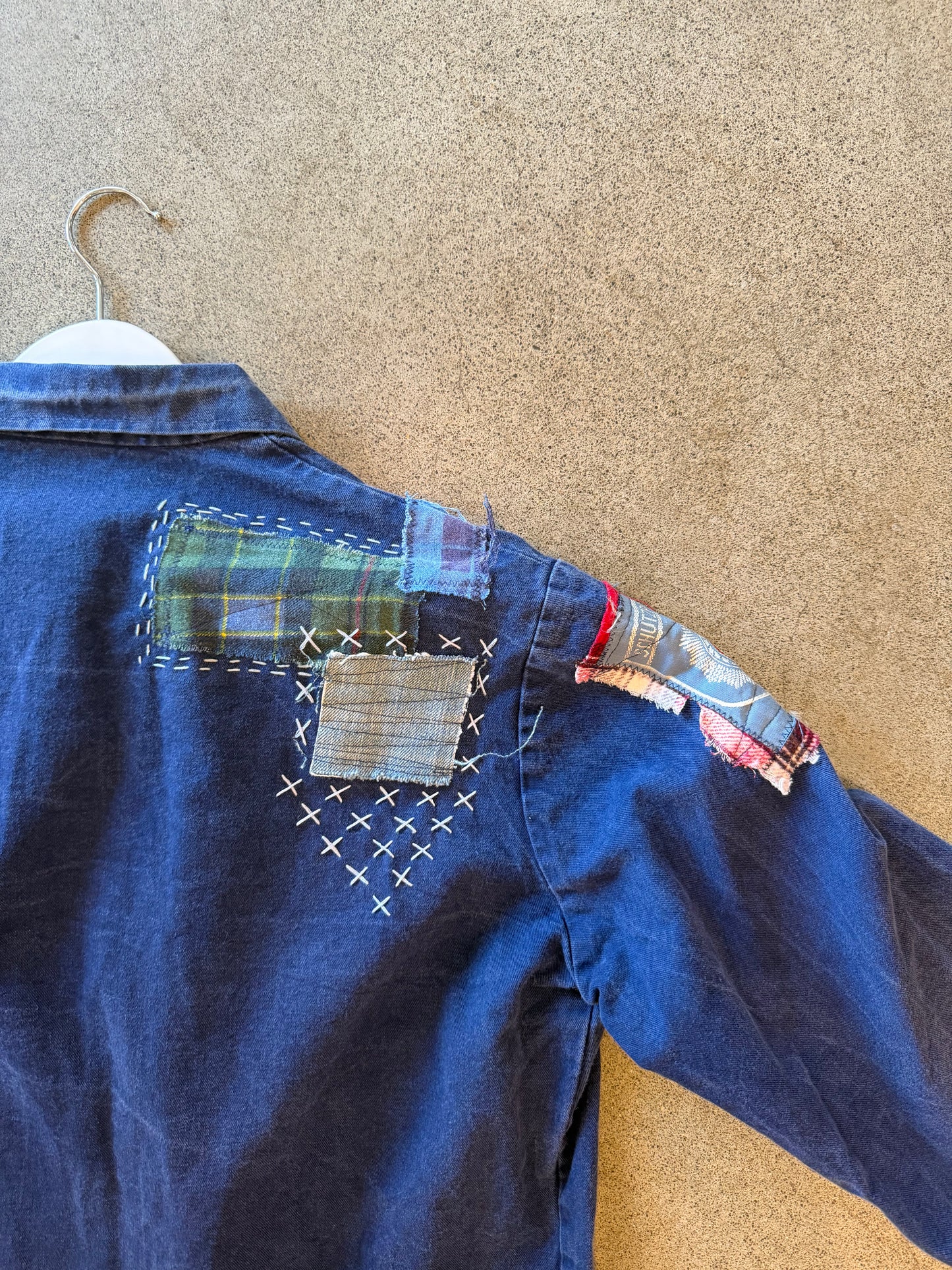 Origami Crane - Euro Workwear Jacket with Patches
