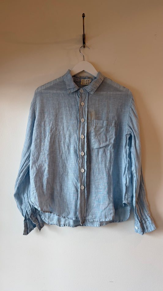 LLEA BLUE - Hadley Button-Up Shirt with Pocket