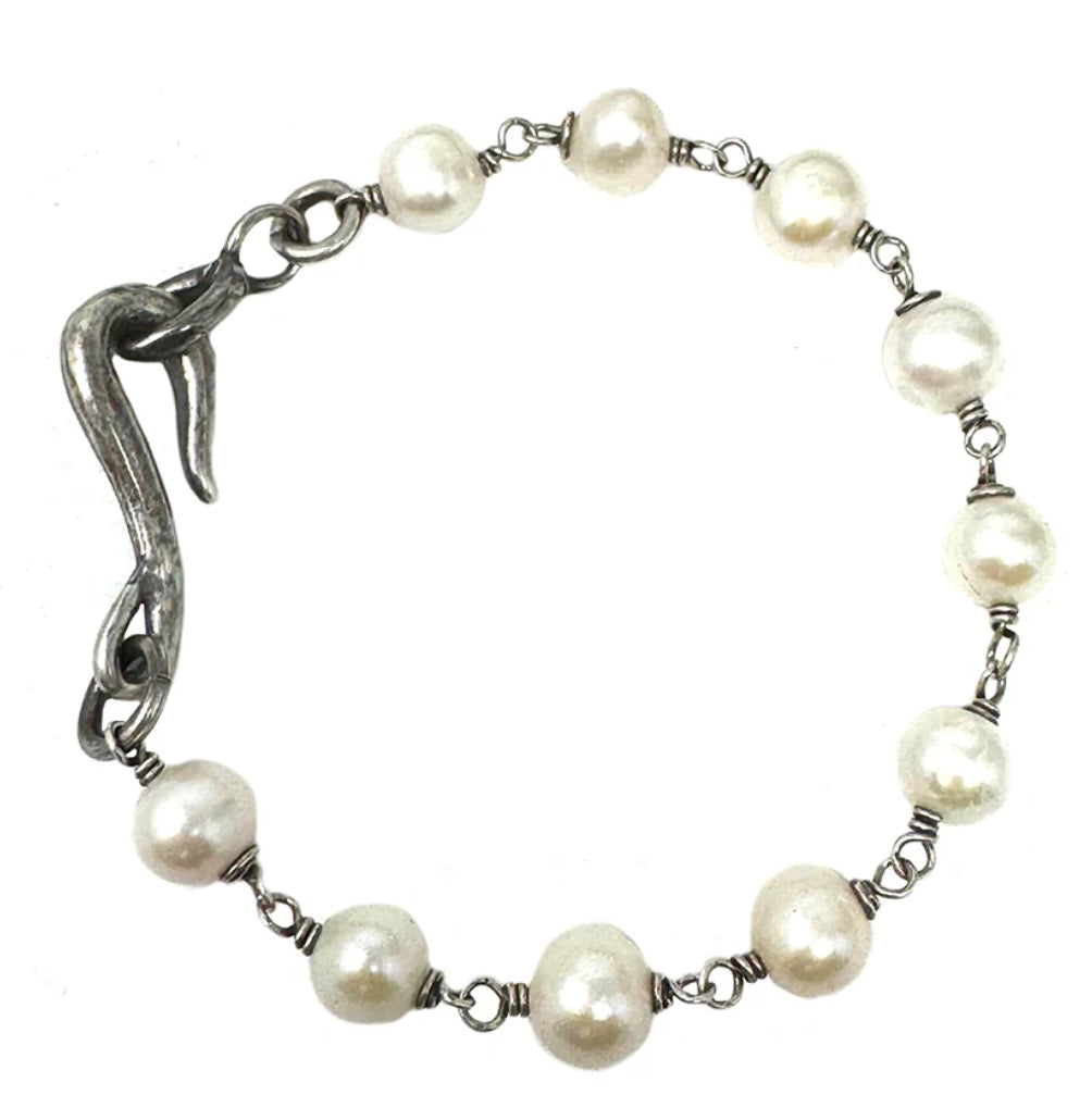 Shannon Koszyk - Everyday White Freshwater Pearl Bracelet