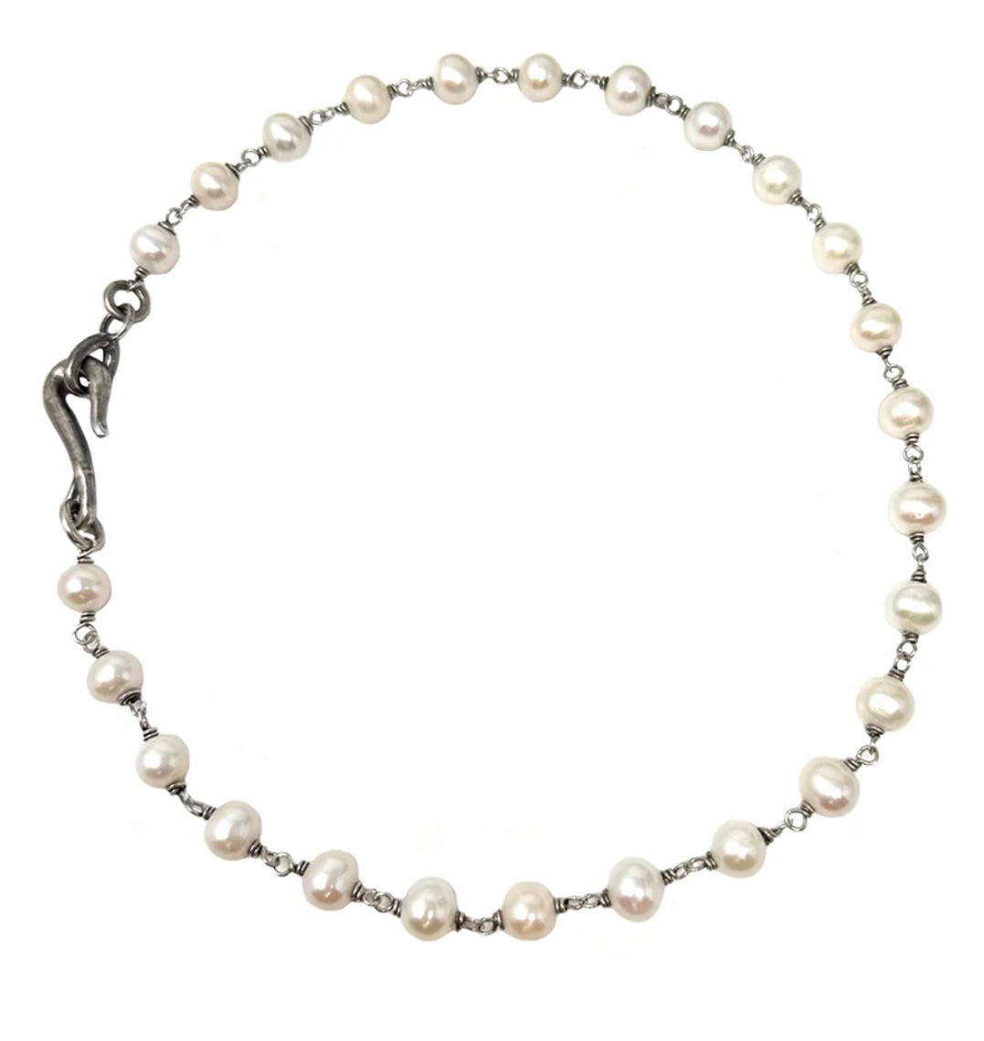 Shannon Koszyk - Everyday White Freshwater Pearl Necklace 20"