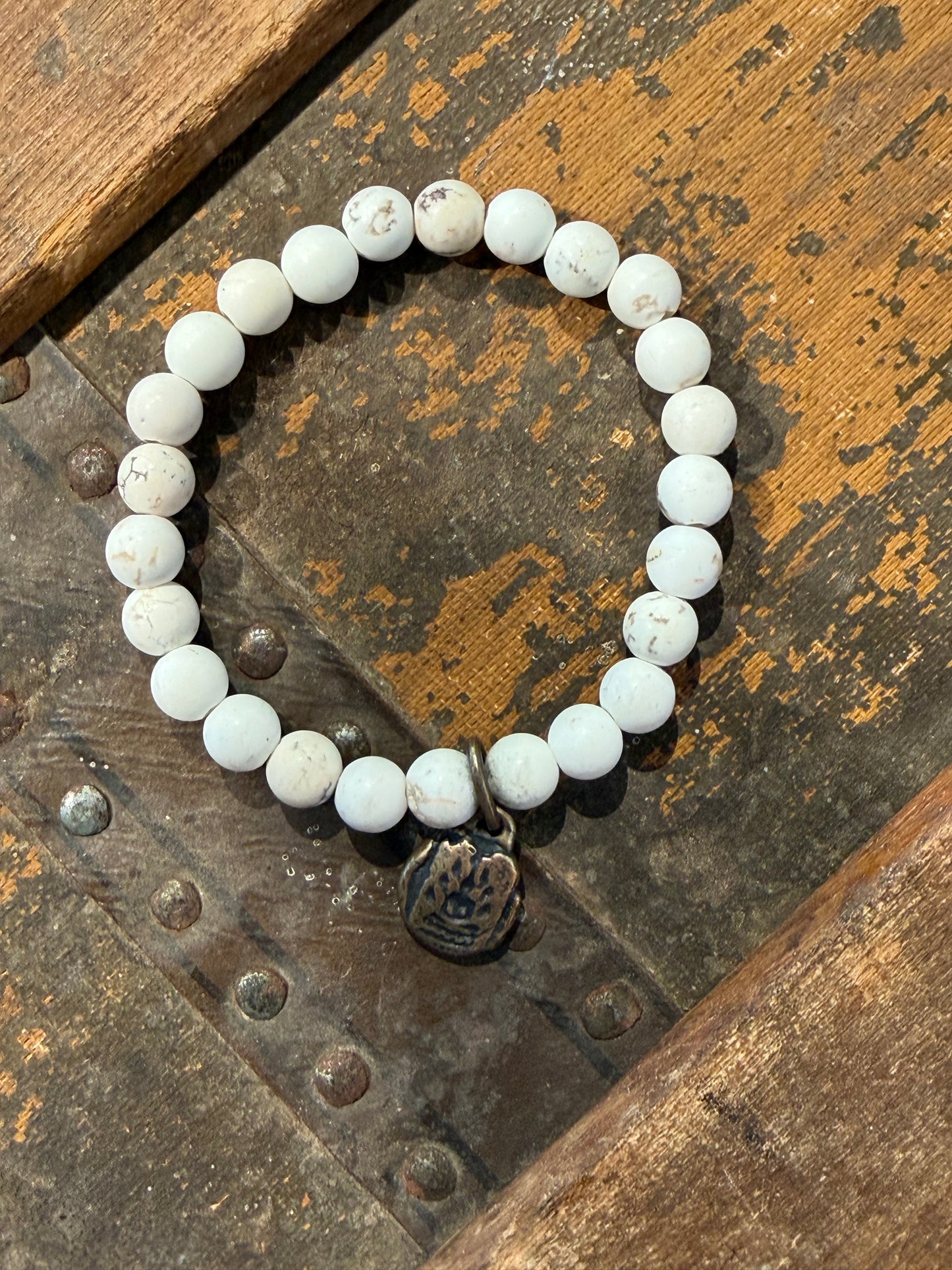 Shannon Koszyk - White Howlite Bracelets