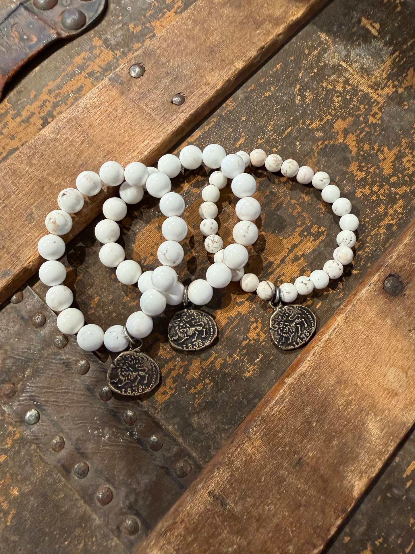 Shannon Koszyk - White Howlite Bracelets