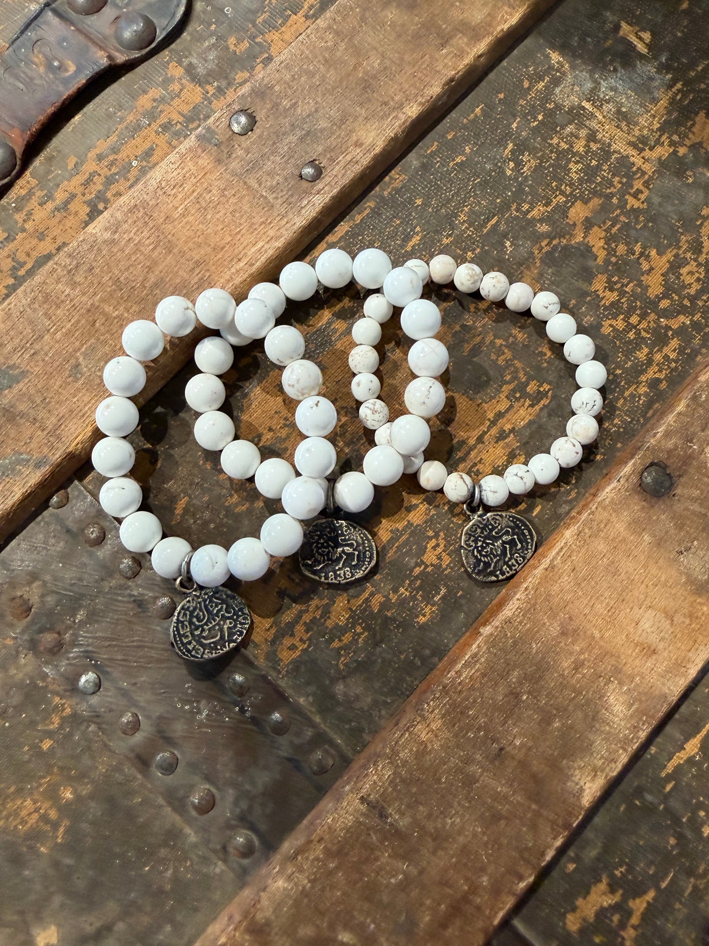 Shannon Koszyk - White Howlite Bracelets