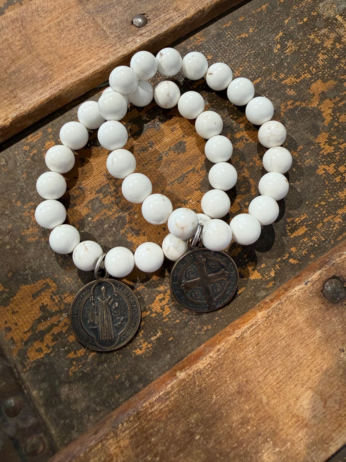 Shannon Koszyk - White Howlite Bracelets