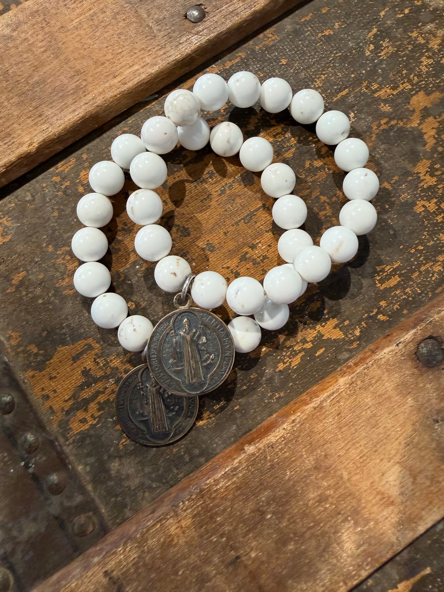 Shannon Koszyk - White Howlite Bracelets