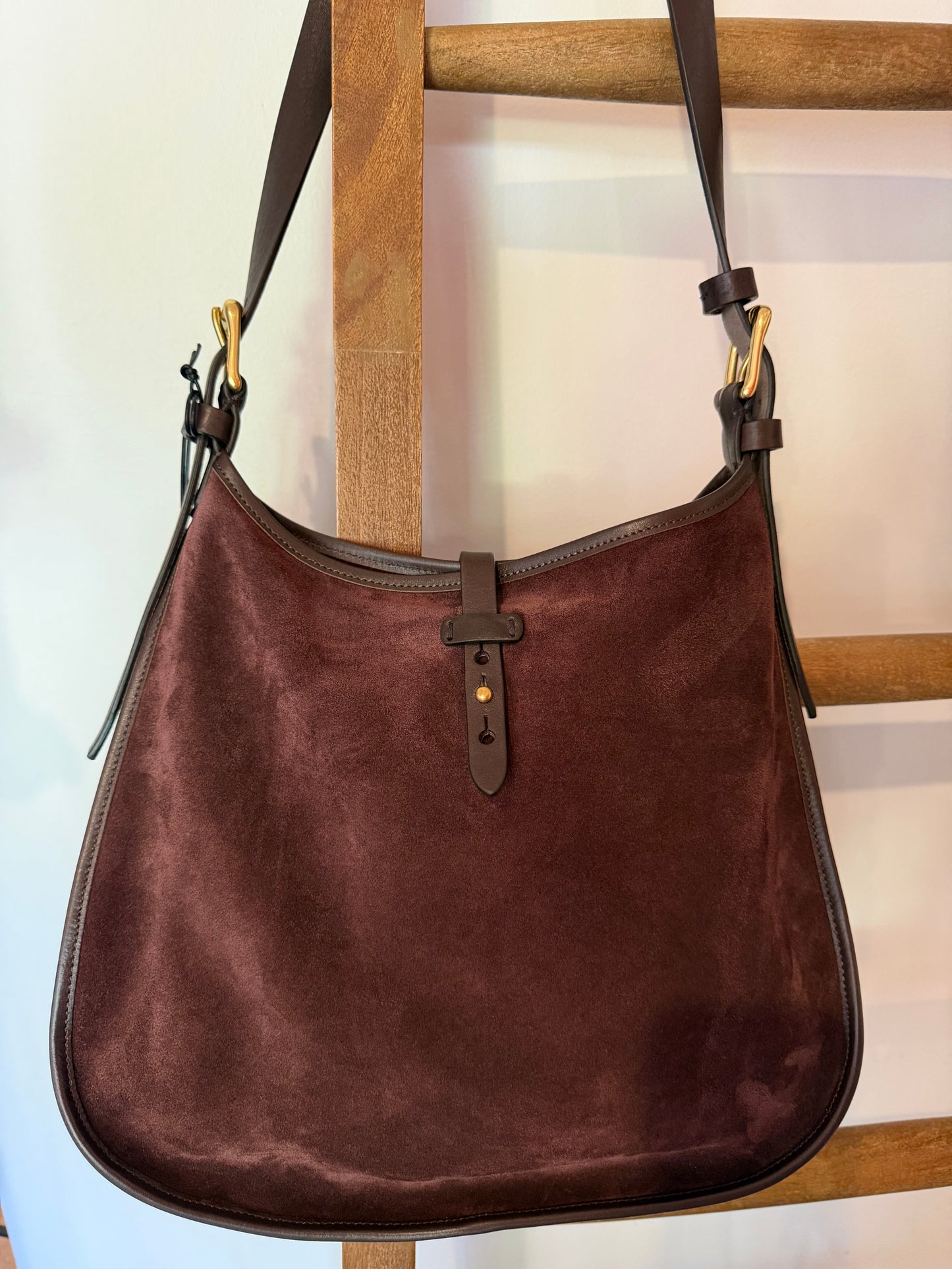 Massimo Palomba - Elodie Suede Tote in Ebano or Chianti