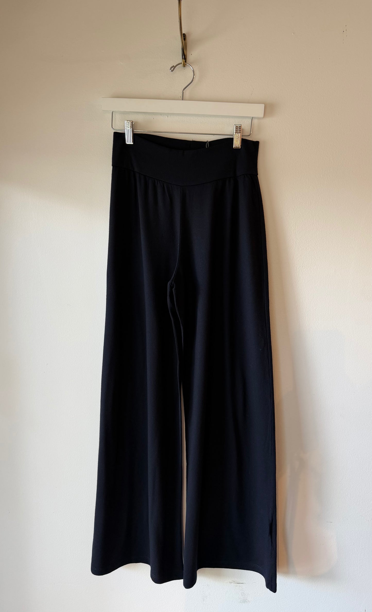 Labo Art- Wool Stretch Jersey Pant in Navy or Chocolate Brown