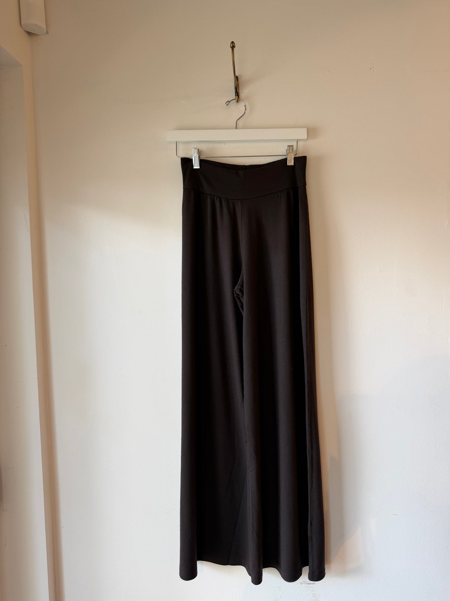 Labo Art- Wool Stretch Jersey Pant in Navy or Chocolate Brown
