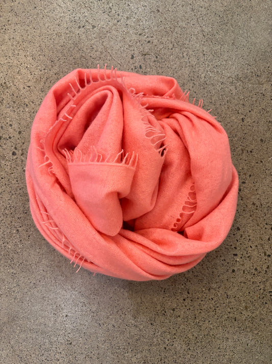 KAS - Solid 40"x80" Soft Cashmere in Shell Pink