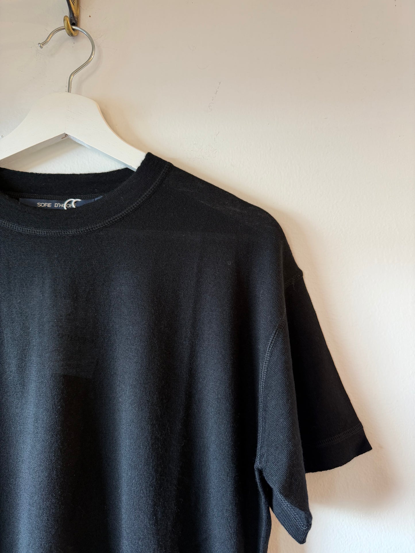 Sofie D'Hoore - Marta Short Sleeve Merino Tee in Grey or Black
