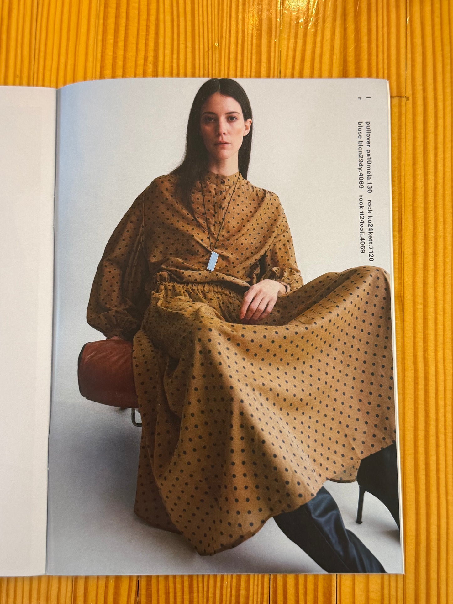 Hannes Roether - Silk Georgette Dot Skirt