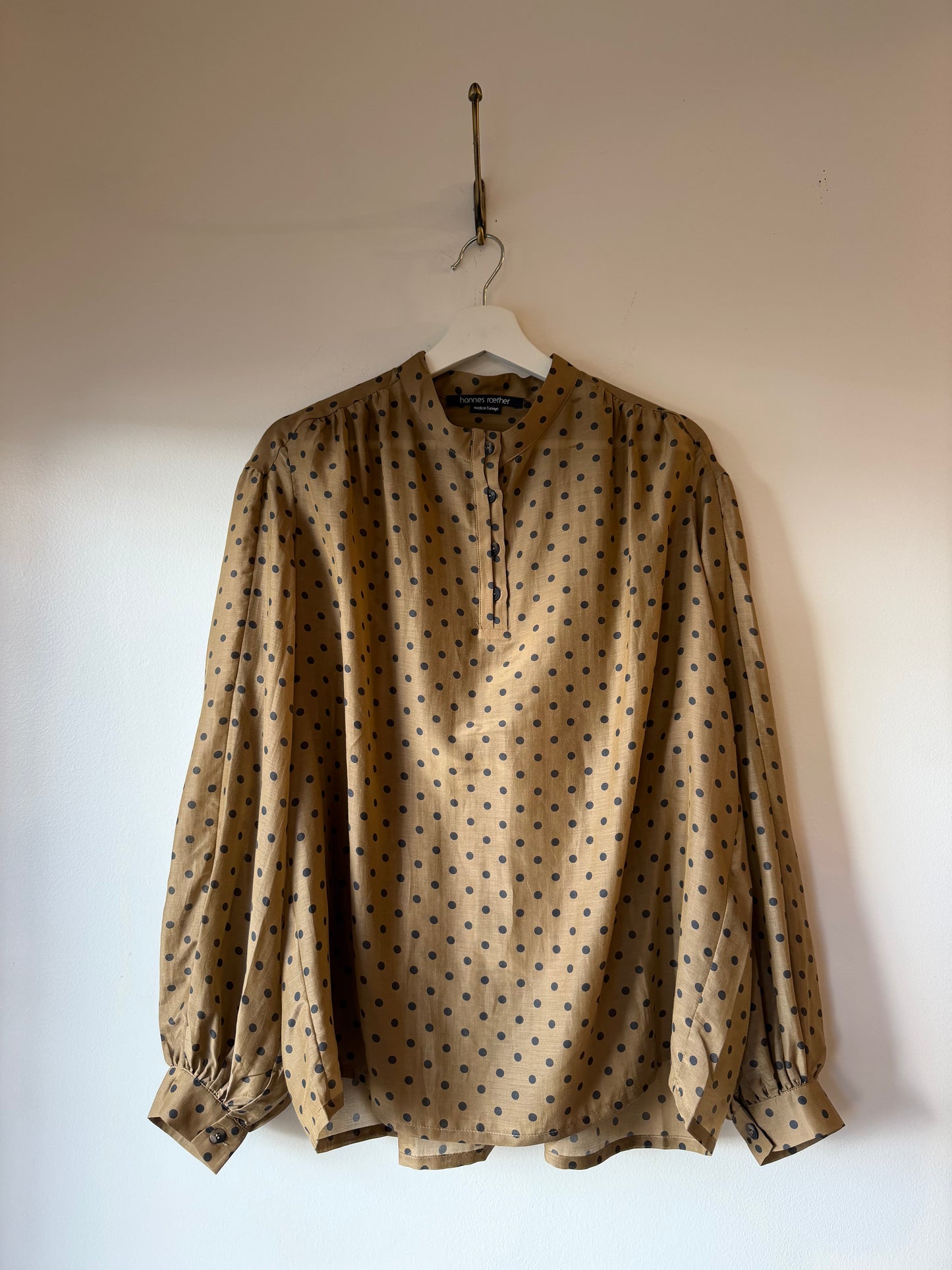 Hannes Roether - Silk Georgette Dot Blouse