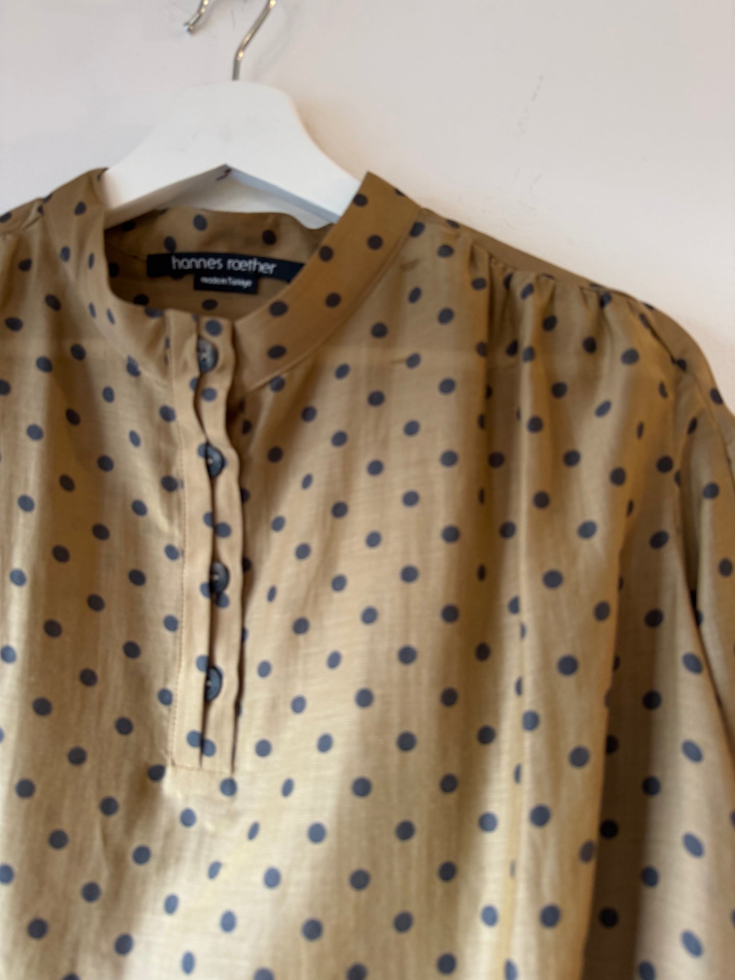 Hannes Roether - Silk Georgette Dot Blouse