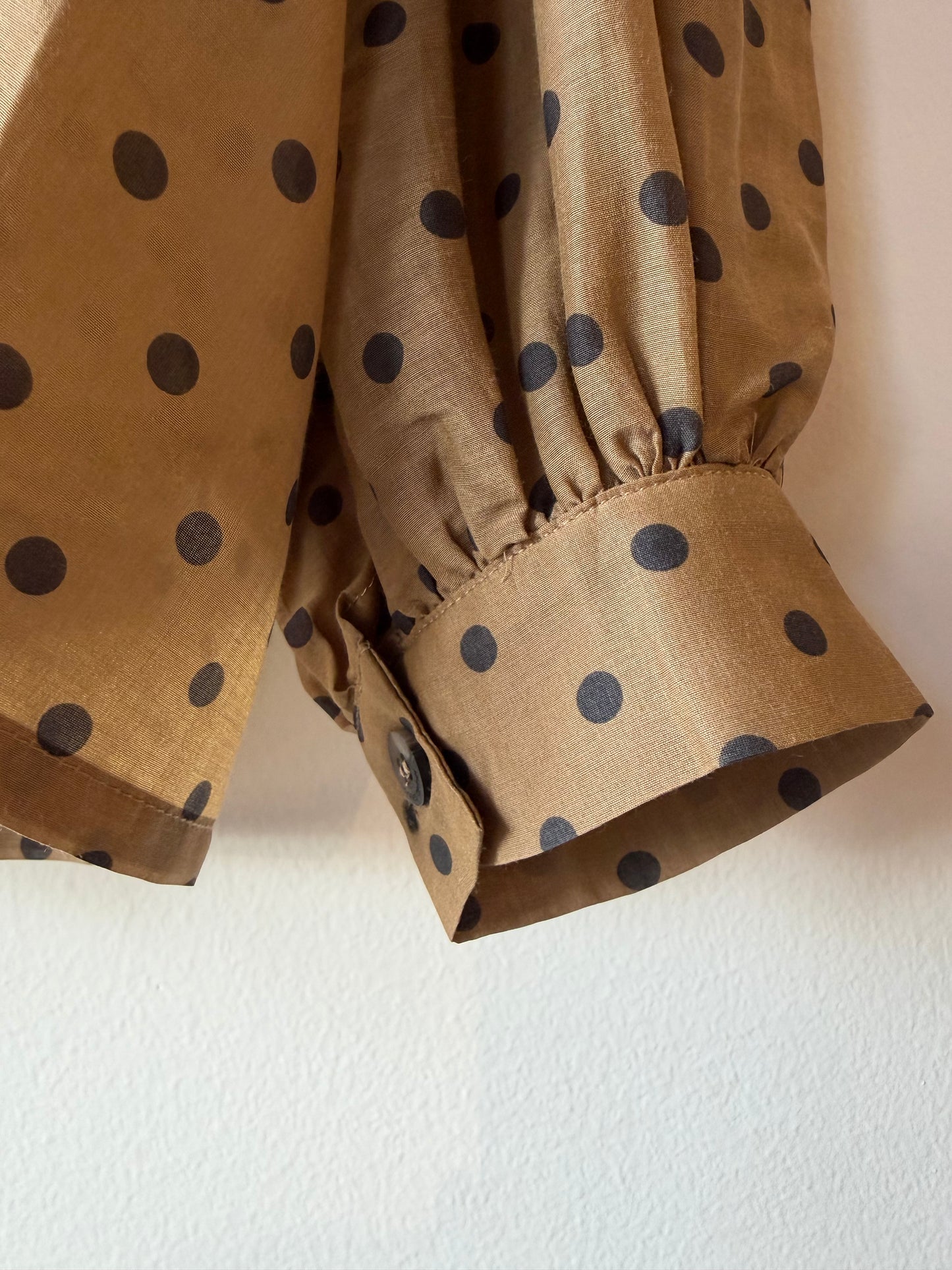 Hannes Roether - Silk Georgette Dot Blouse