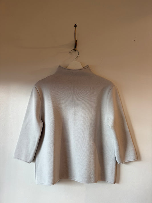 Hannes Roether - Knit Top in Pearl Grey