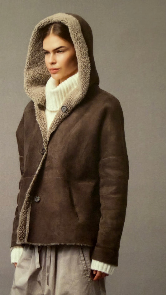 Kristensen Du Nord - Shearling Jacket in Clay